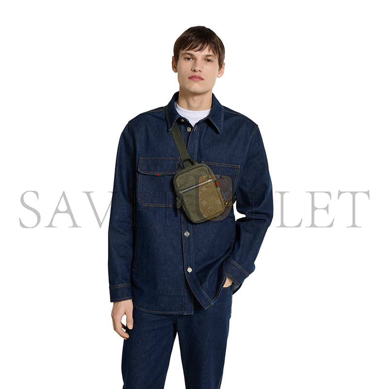 G*u*i gg canvas mini slingbag 834258 (12.5*17.5*4cm)